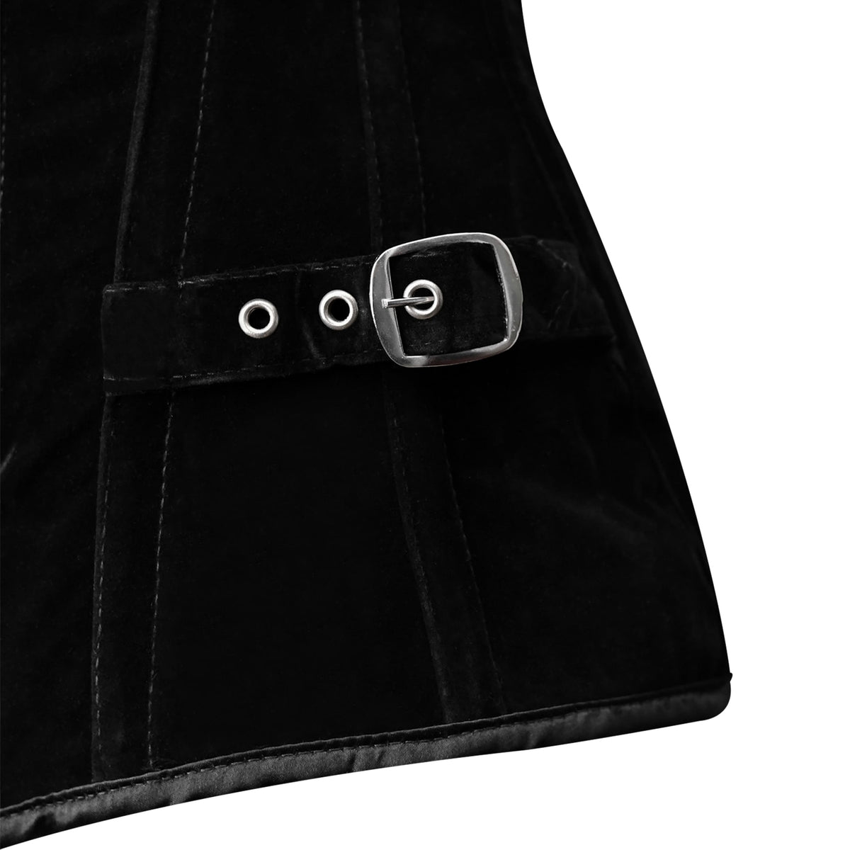 Black Velvet Overbust Corset