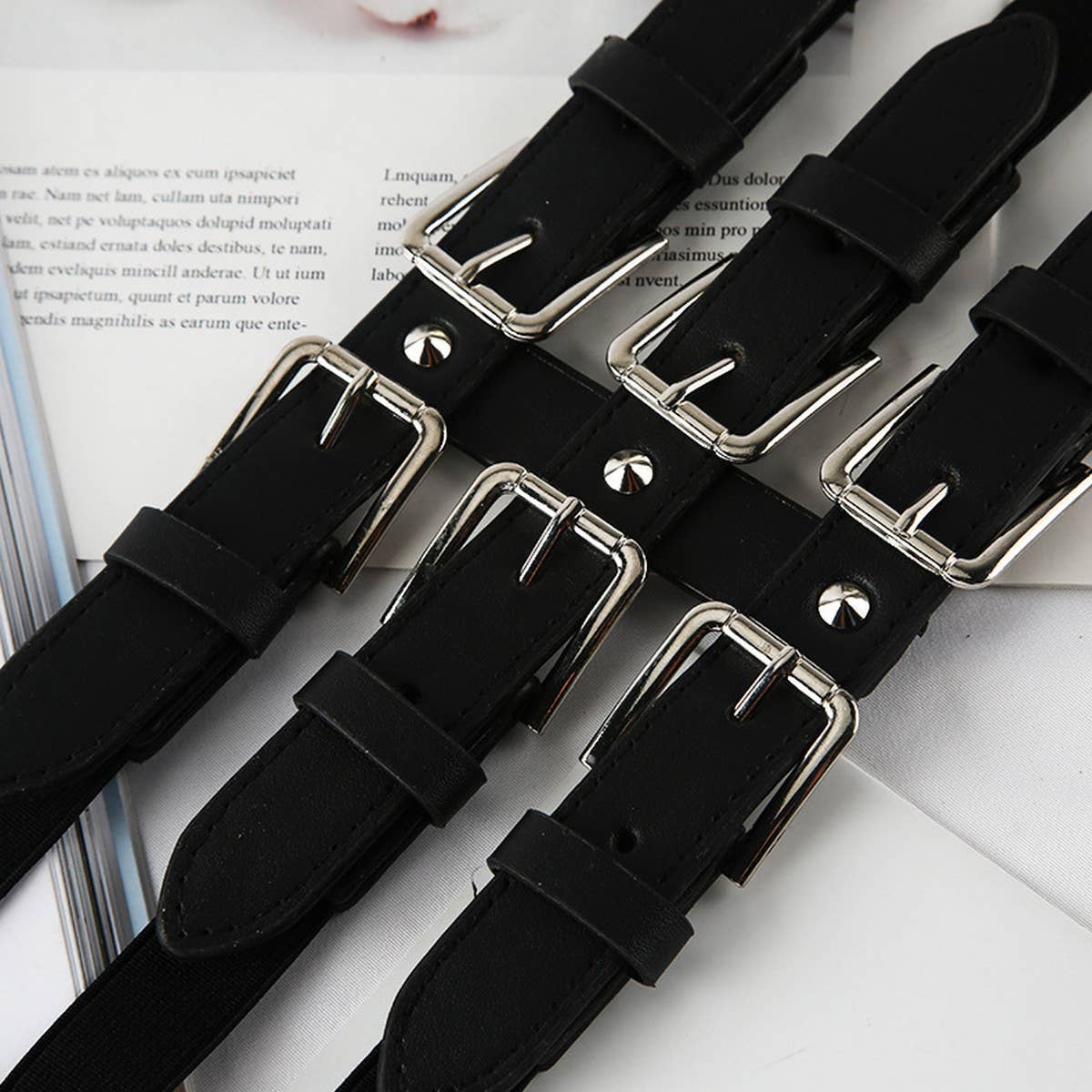PUNK STYLE SUSPENDER BELT