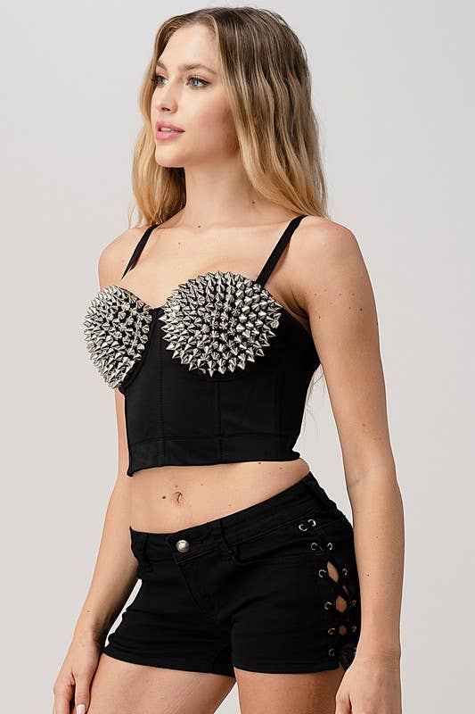 K-Pop Spiky Crop Top