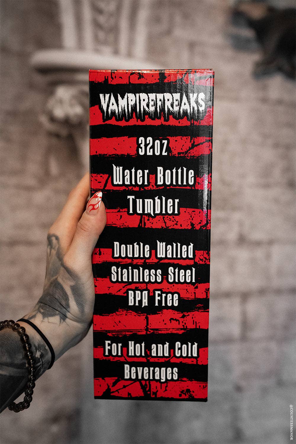 Death Raven 32 Oz Water Bottle