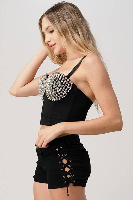 K-Pop Spiky Crop Top