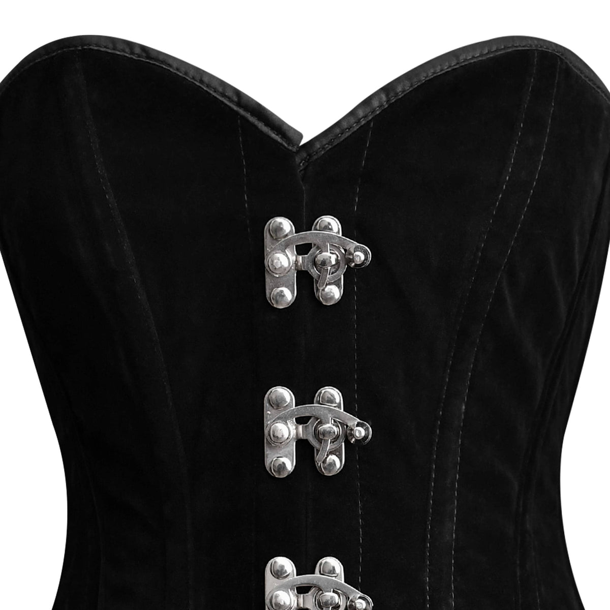 Black Velvet Overbust Corset