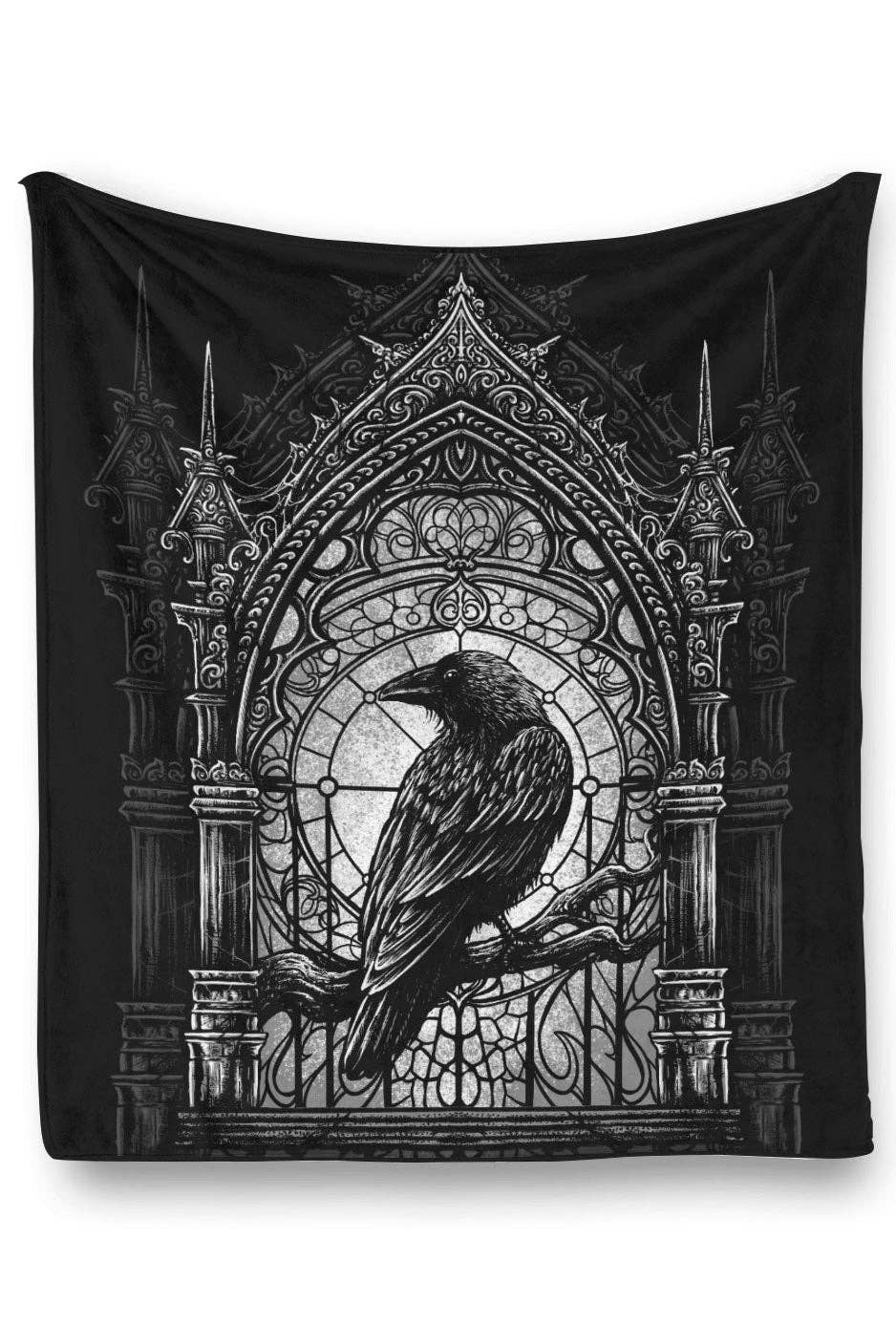 Cathedral Crow Throw Blanket