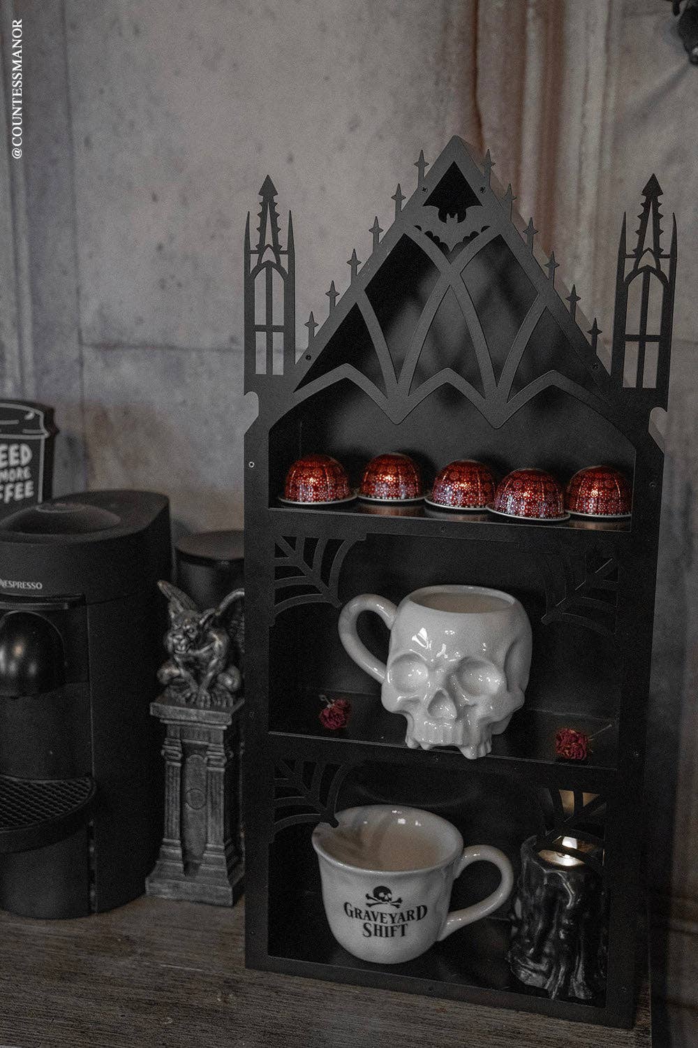 Gothic Cathedral Arched Bat Shelf