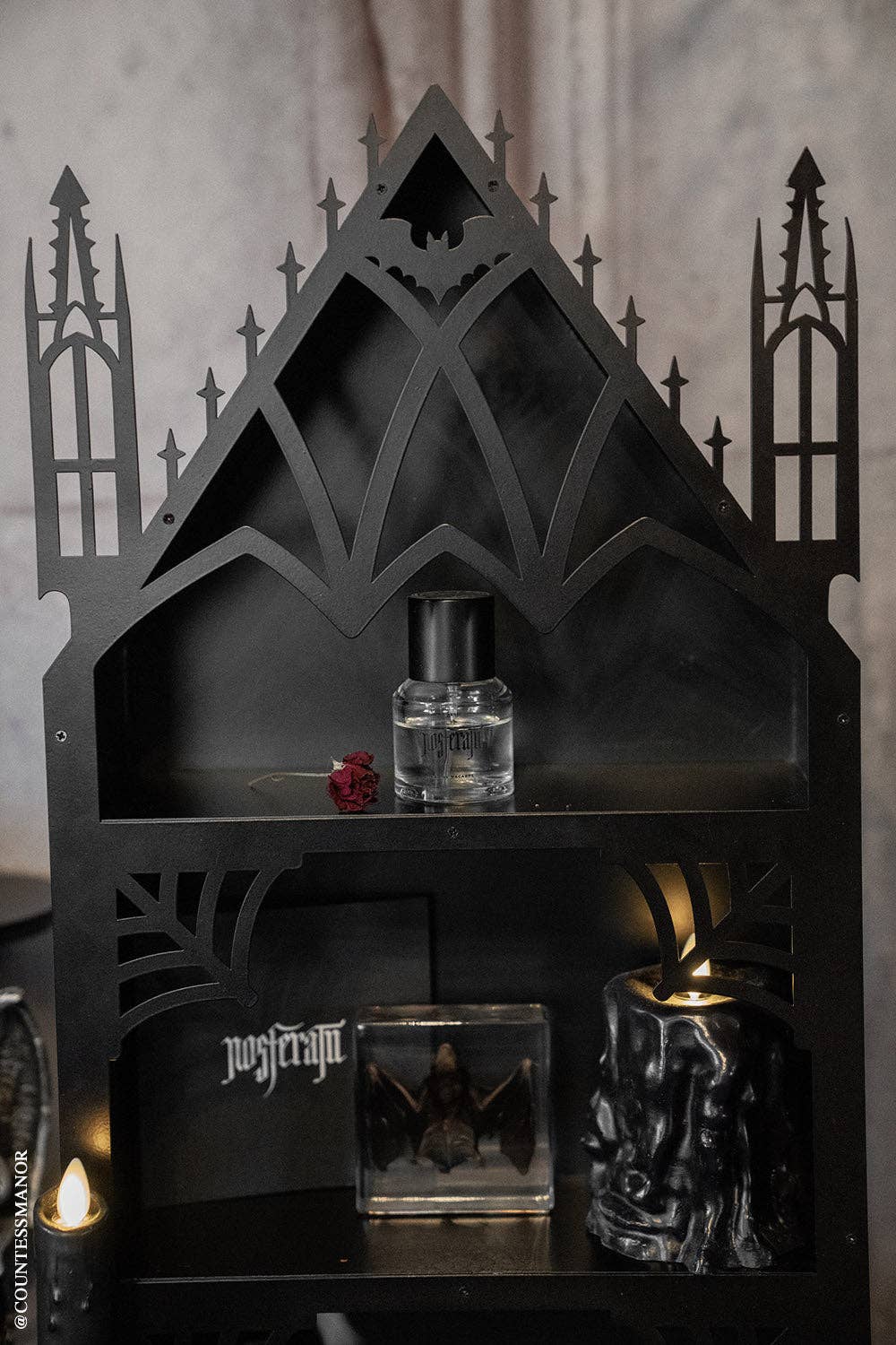 Gothic Cathedral Arched Bat Shelf