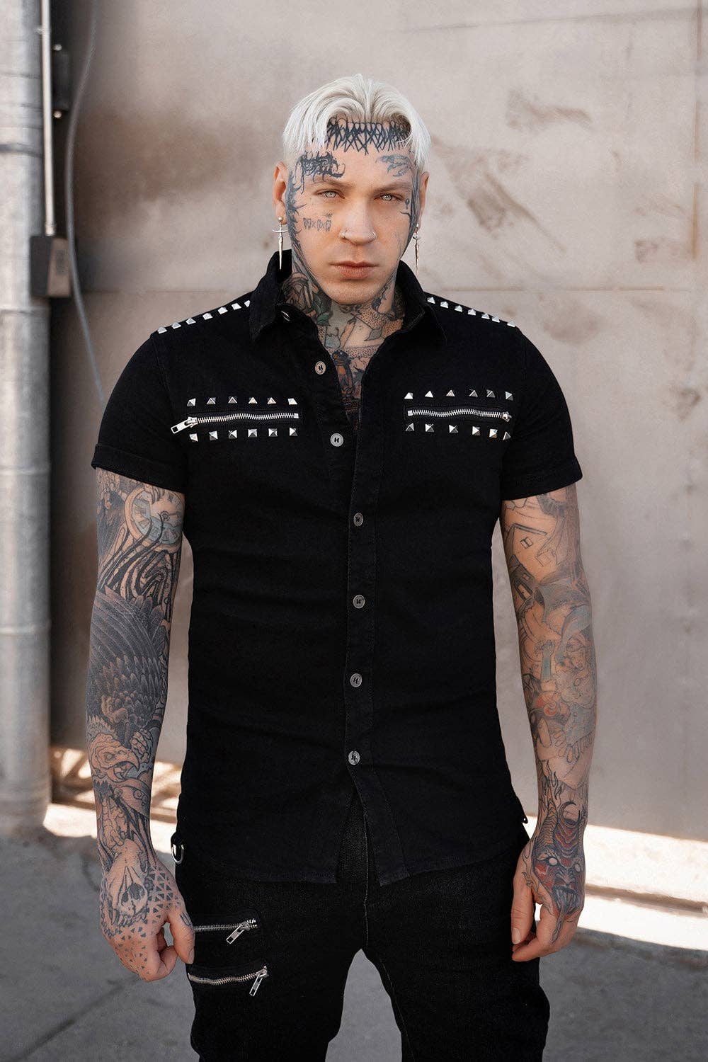Shallow Grave Studded Shirt