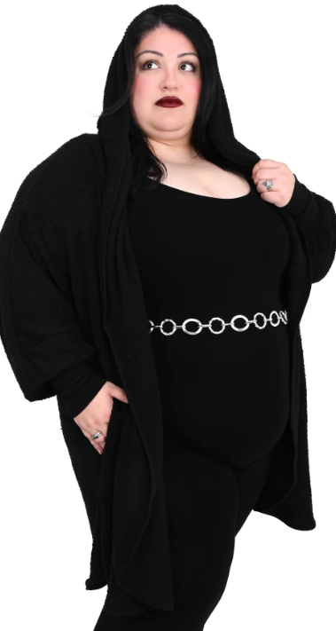 Oversized Hooded Teddy Cardigan