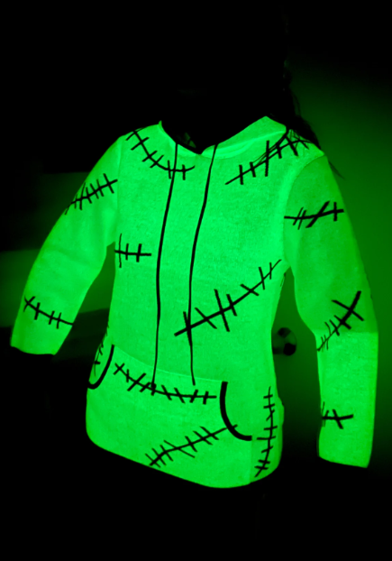 The Boogie Man Hoodie Sweater - Green Glow