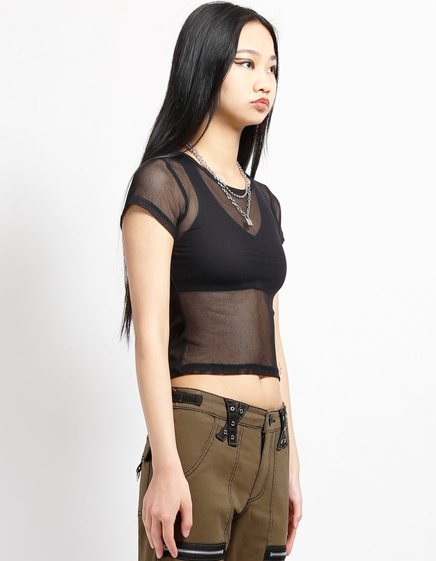 BABY TEE FISHNET