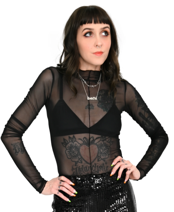 Autopsy Mesh Long Sleeve Top