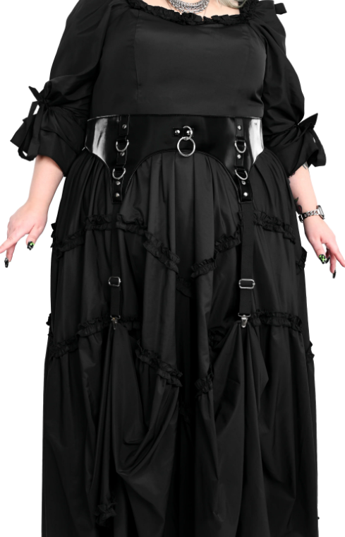 Liquid Velvet Garter Belt