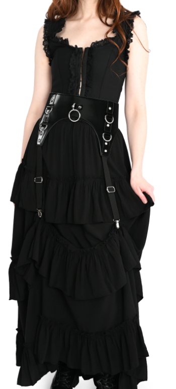 Liquid Velvet Garter Belt