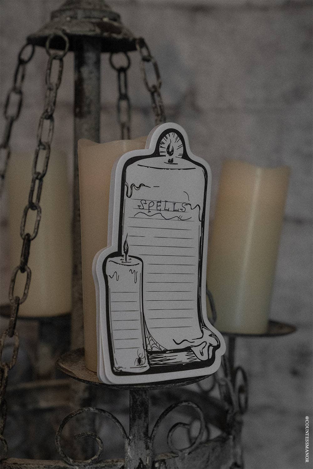 Hallowed Flame Candle Sticky Notes
