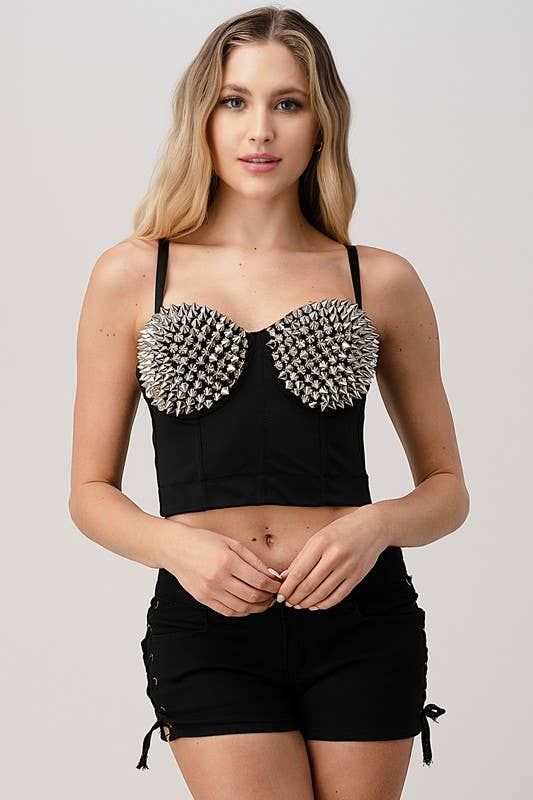 K-Pop Spiky Crop Top