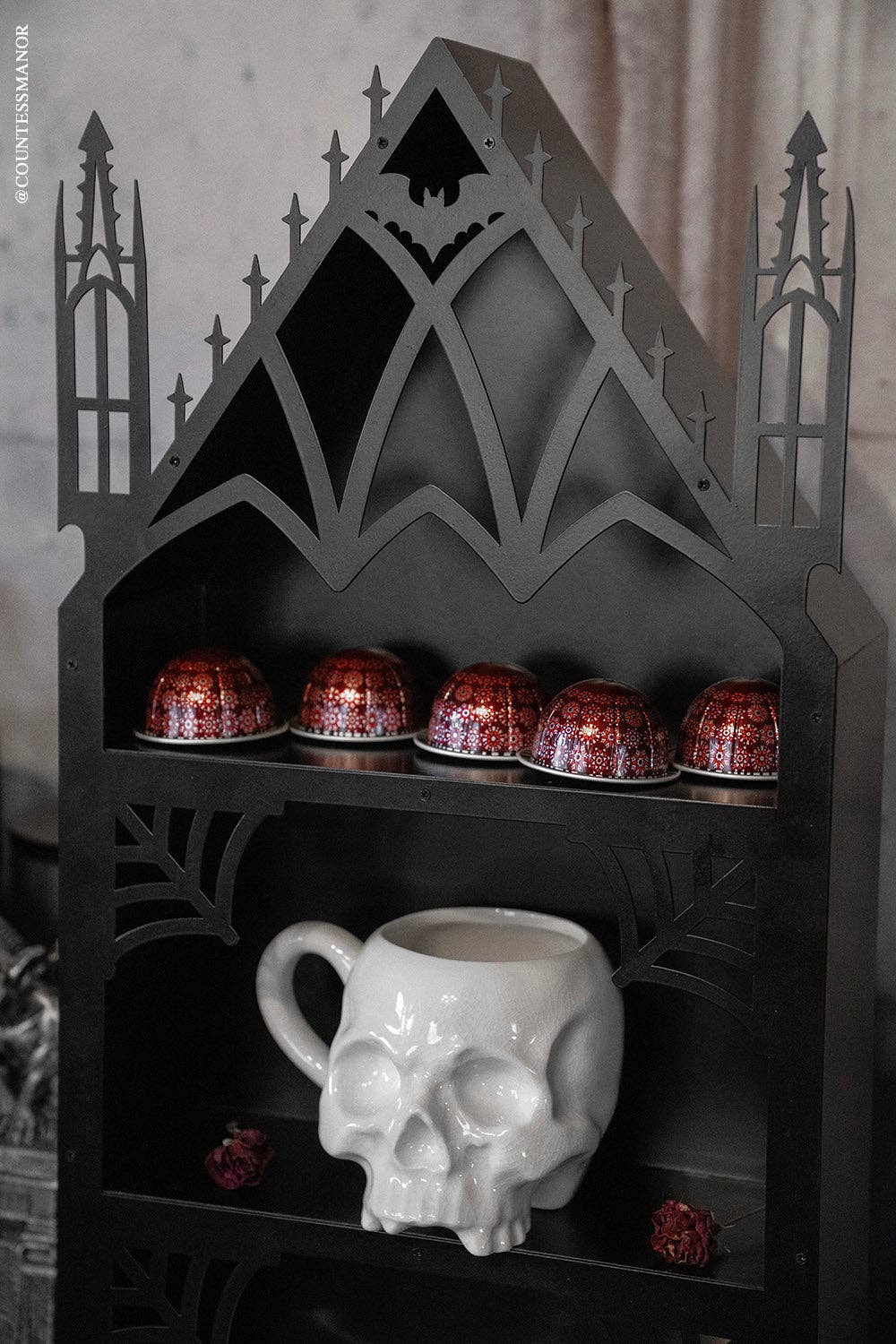 Gothic Cathedral Arched Bat Shelf