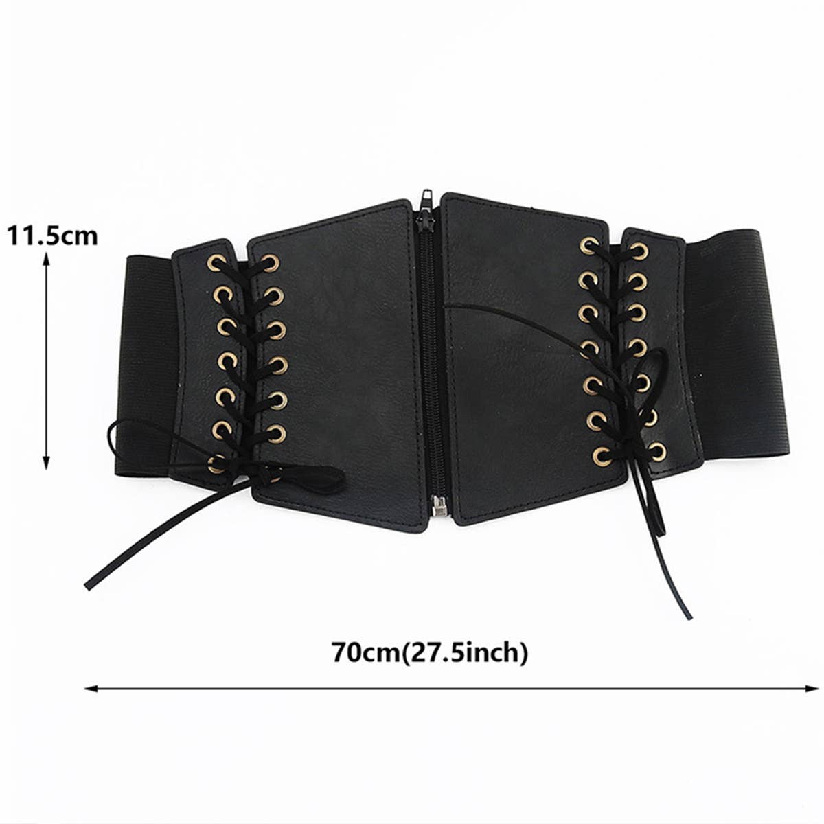 BLACK WIDE BELT