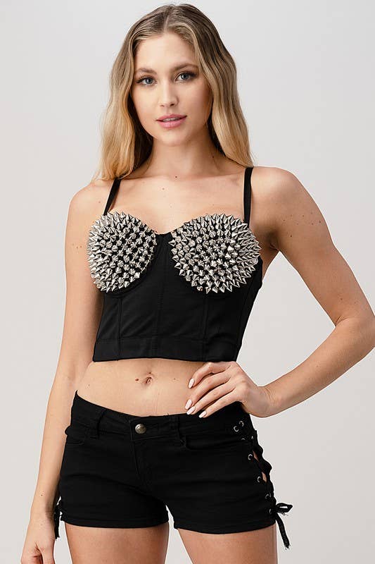 K-Pop Spiky Crop Top