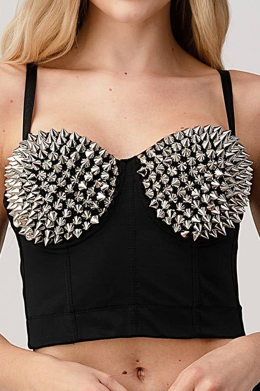 K-Pop Spiky Crop Top
