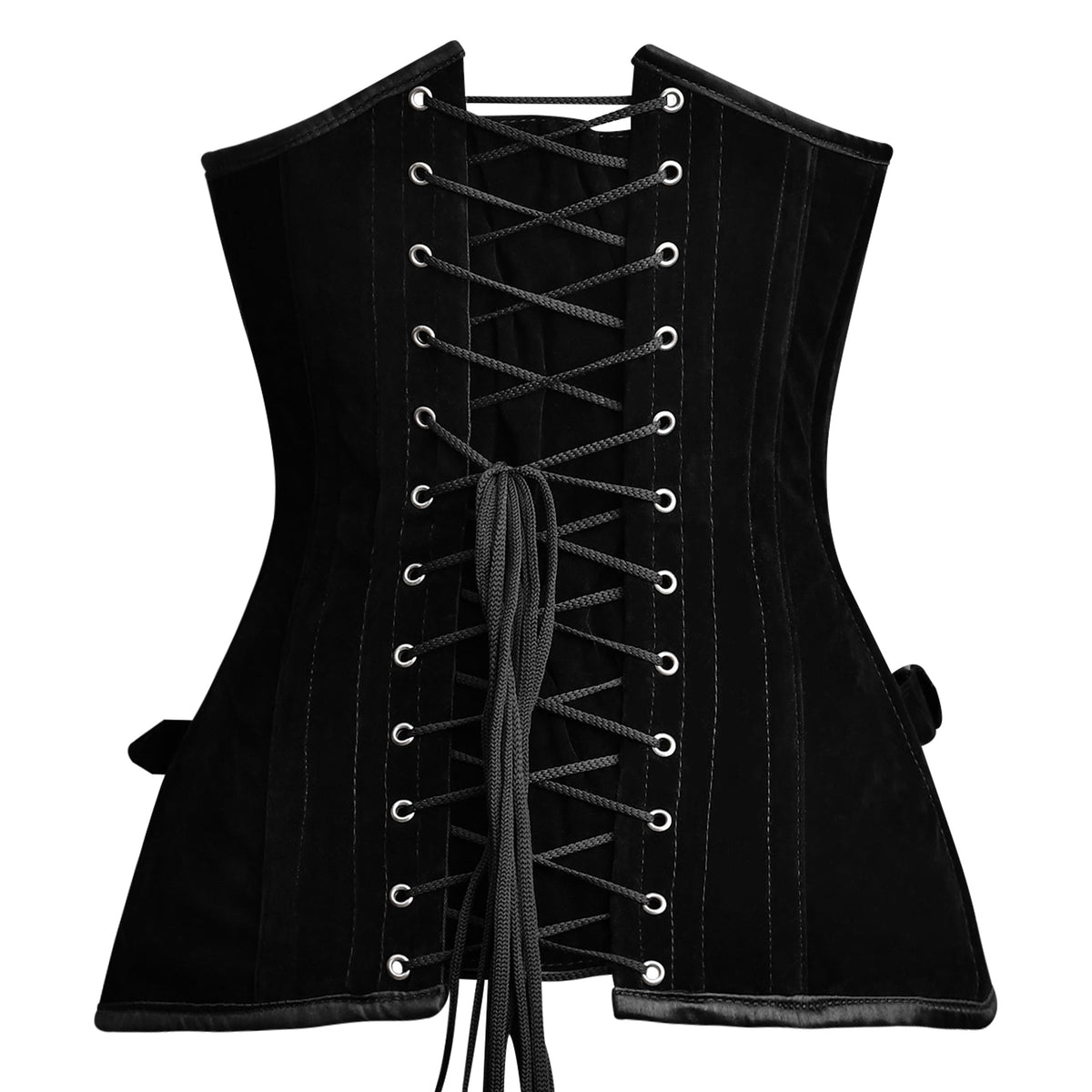Black Velvet Overbust Corset