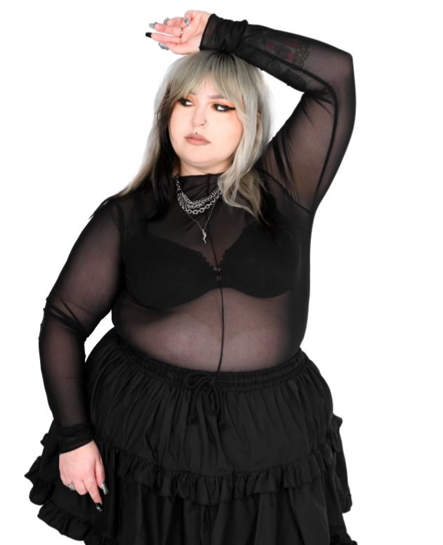 Autopsy Mesh Long Sleeve Top